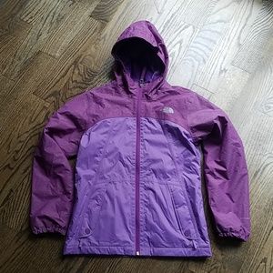 The North Face jacket kids girl's 14 15 purple